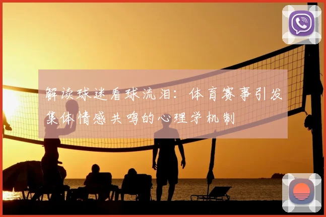 解读球迷看球流泪：体育赛事引发集体情感共鸣的心理学机制